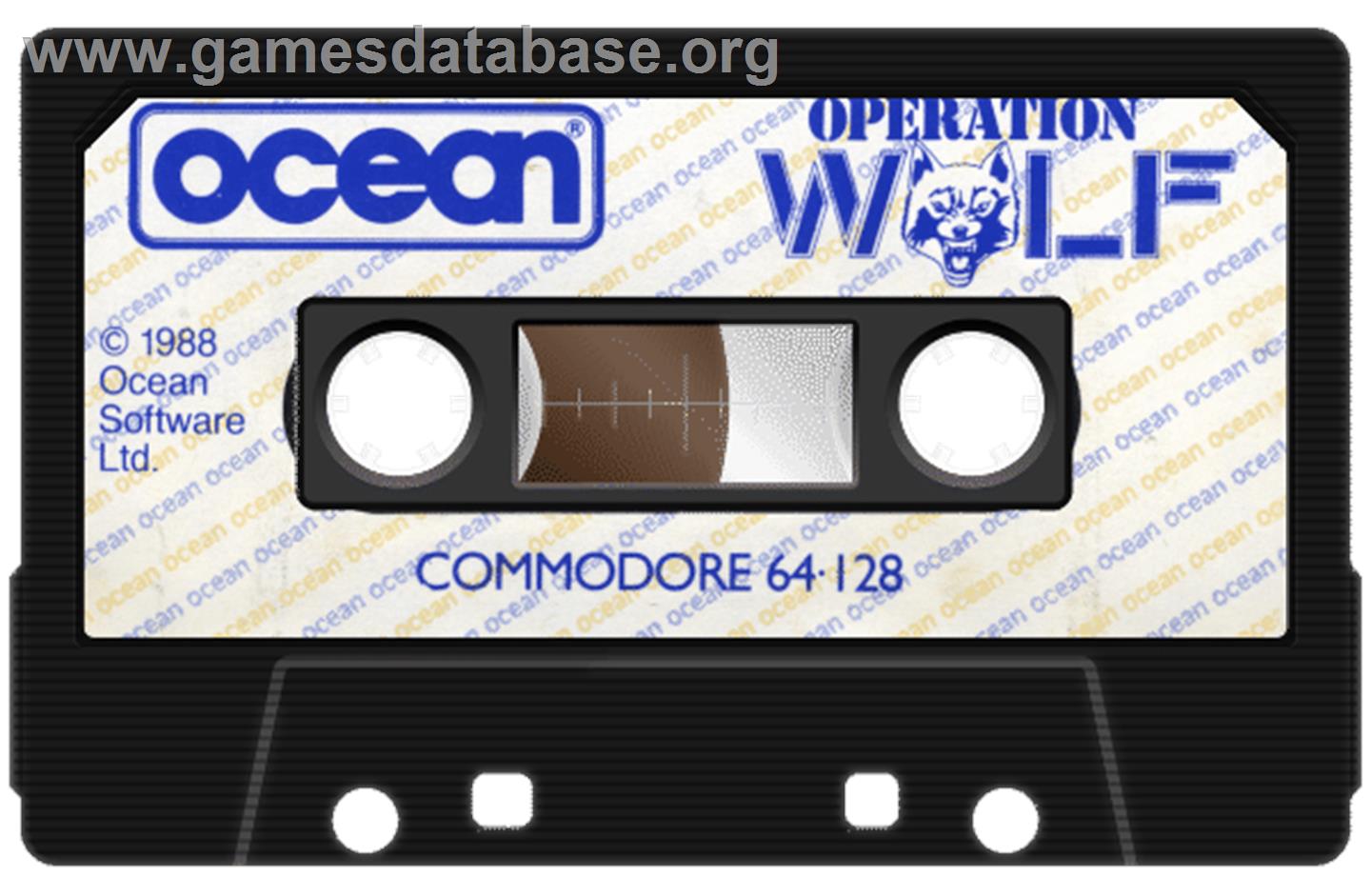 Operation Wolf - Commodore 64 - Artwork - Cartridge