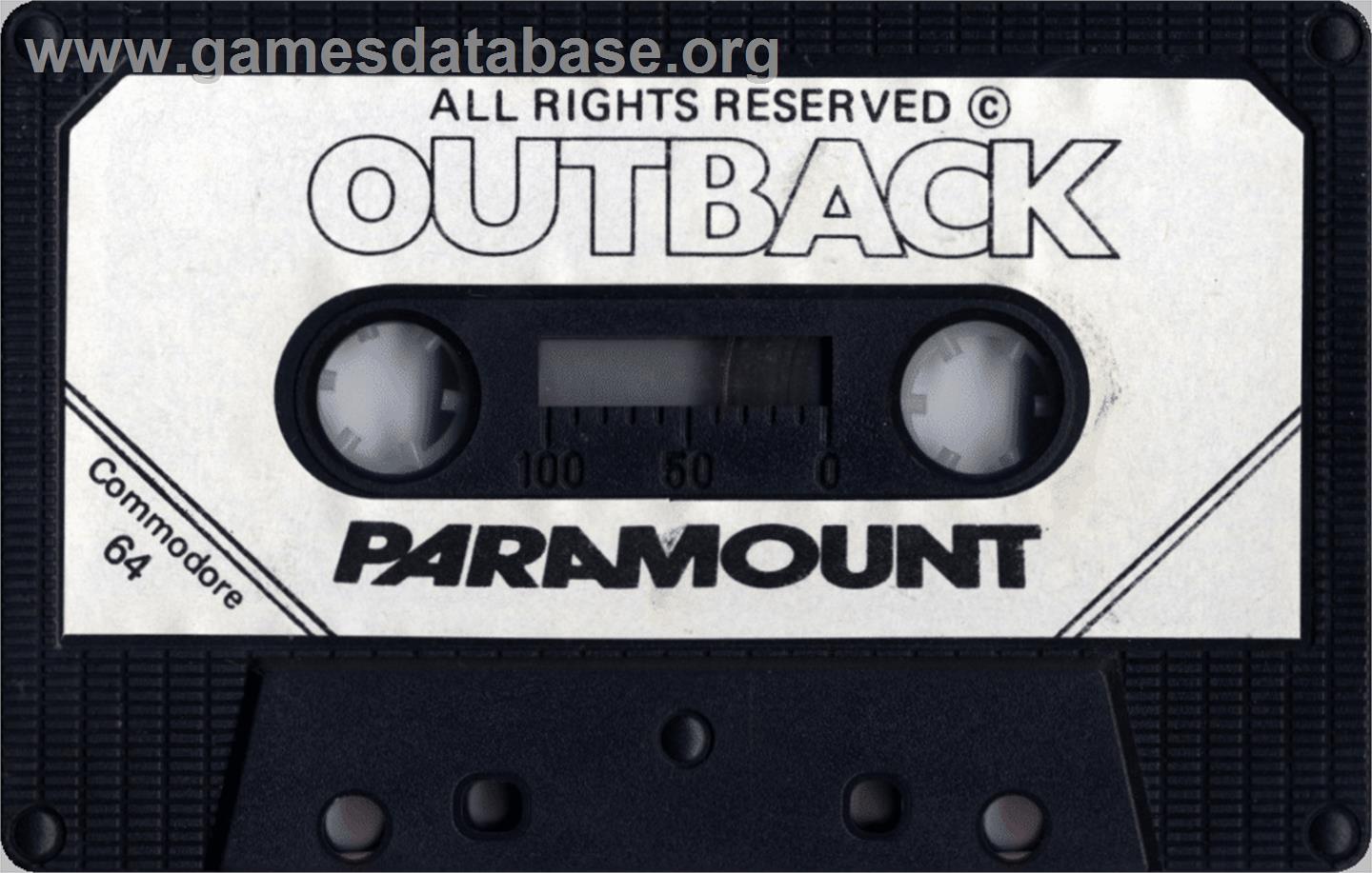 Outback - Commodore 64 - Artwork - Cartridge