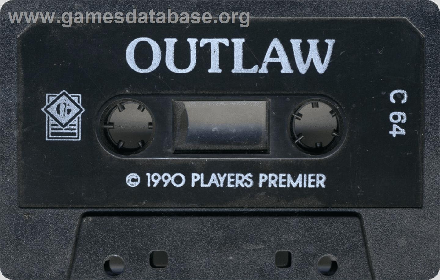 Outlaw (Hawksoft) - Commodore 64 - Artwork - Cartridge
