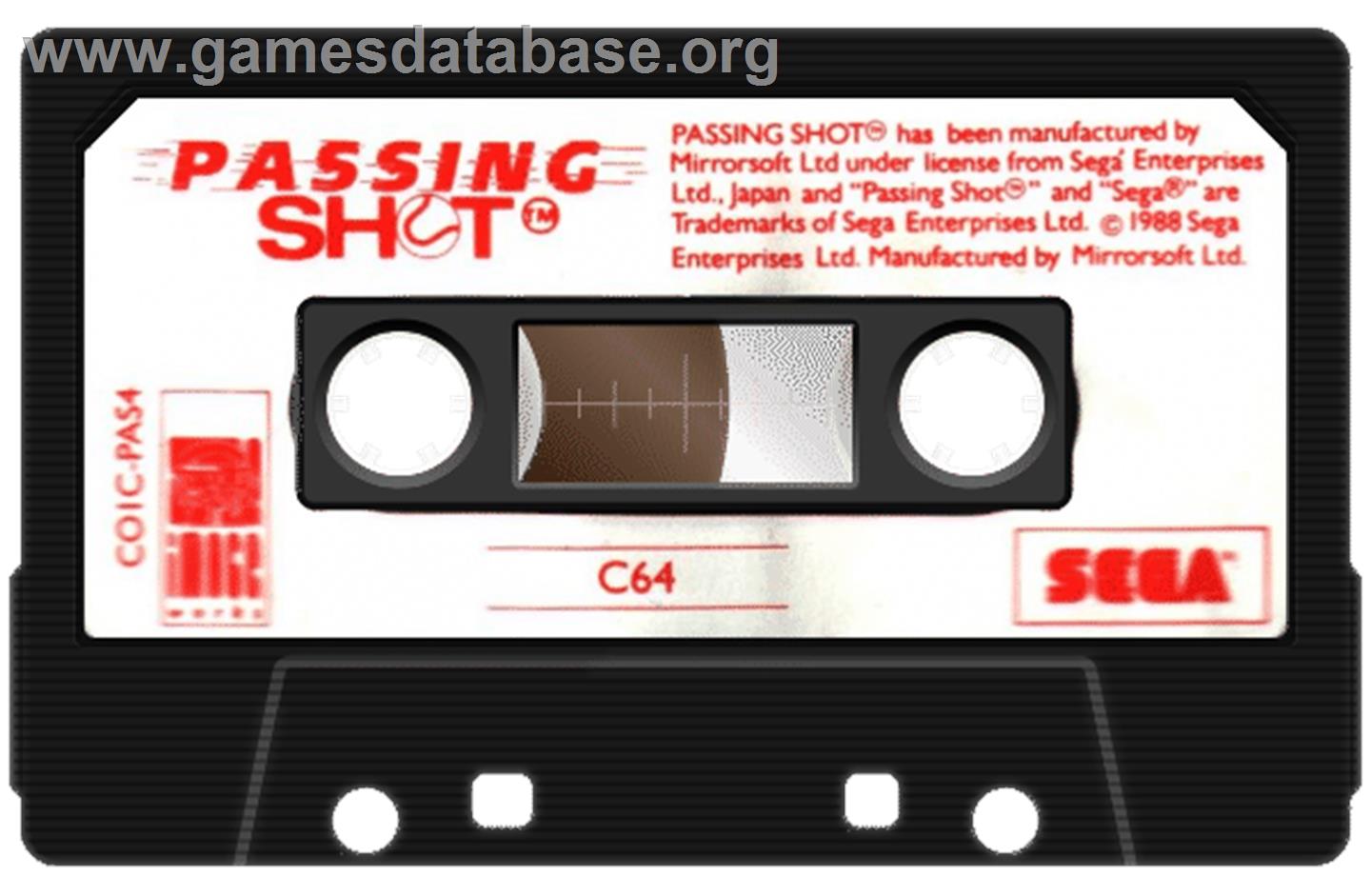 Passing Shot - Commodore 64 - Artwork - Cartridge