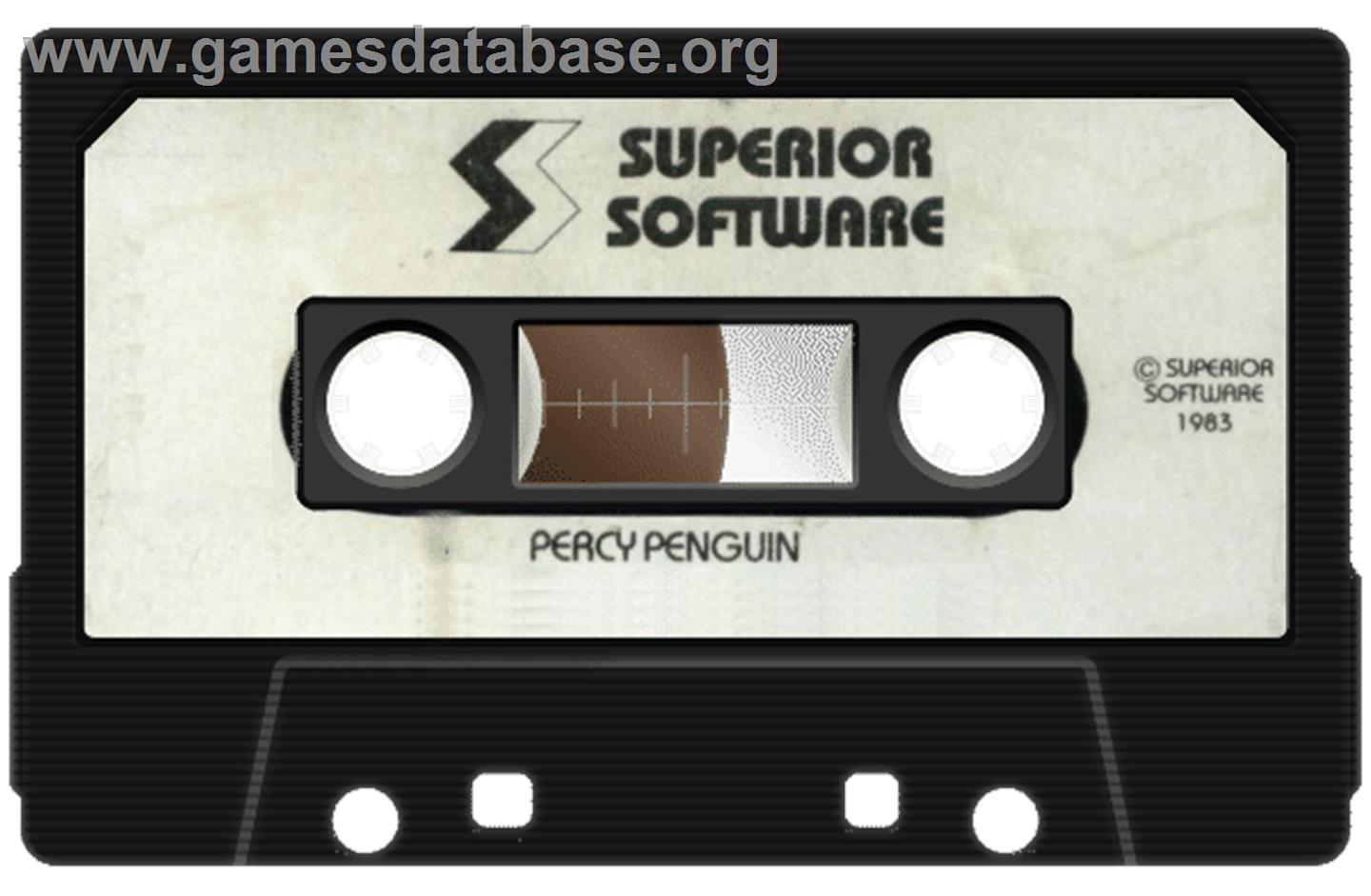 Percy Penguin - Commodore 64 - Artwork - Cartridge