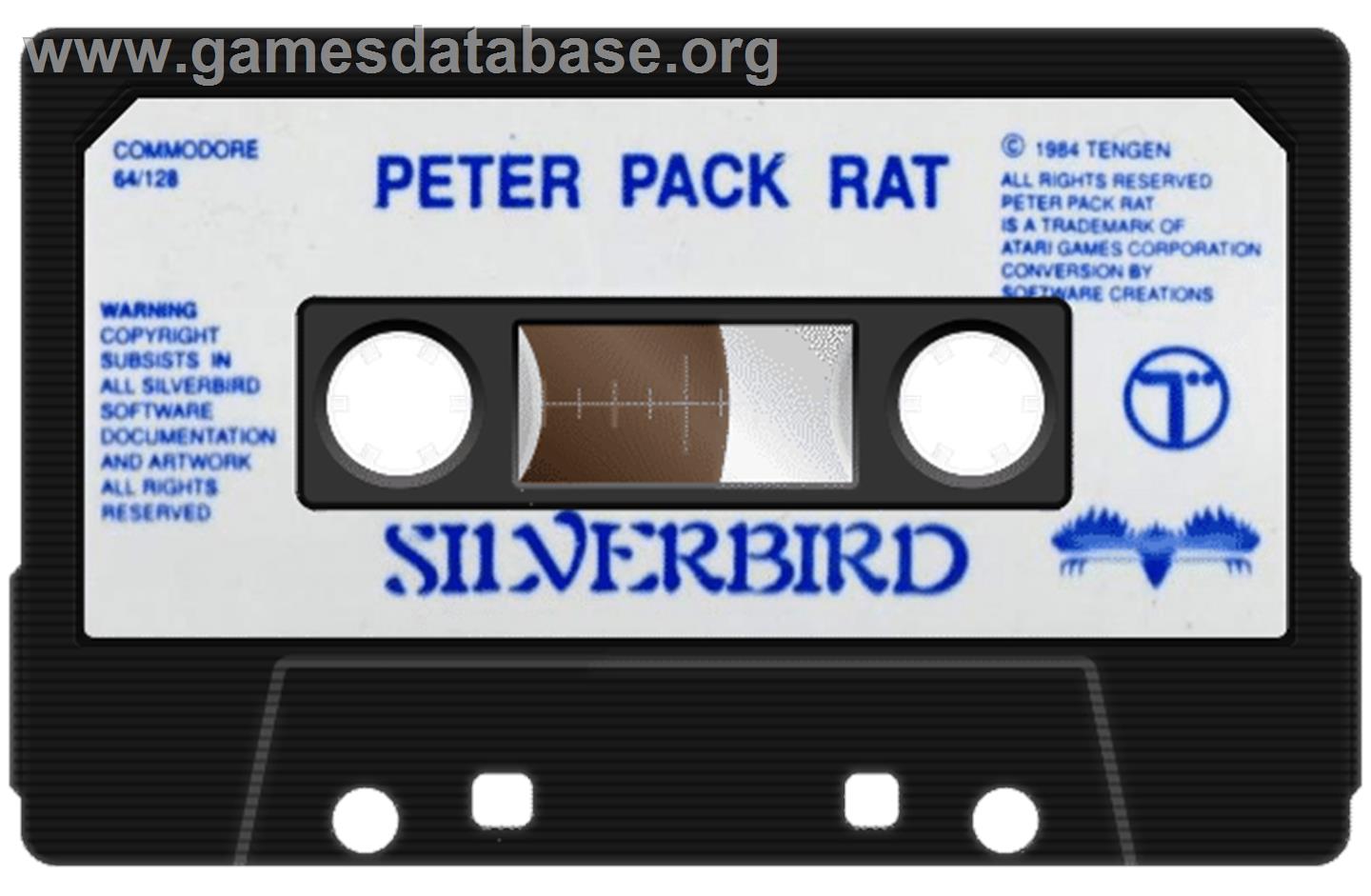 Peter Pack Rat - Commodore 64 - Artwork - Cartridge