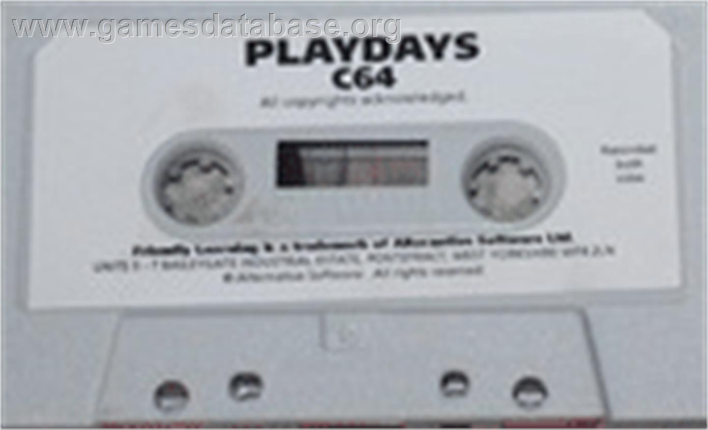 Playdays - Commodore 64 - Artwork - Cartridge