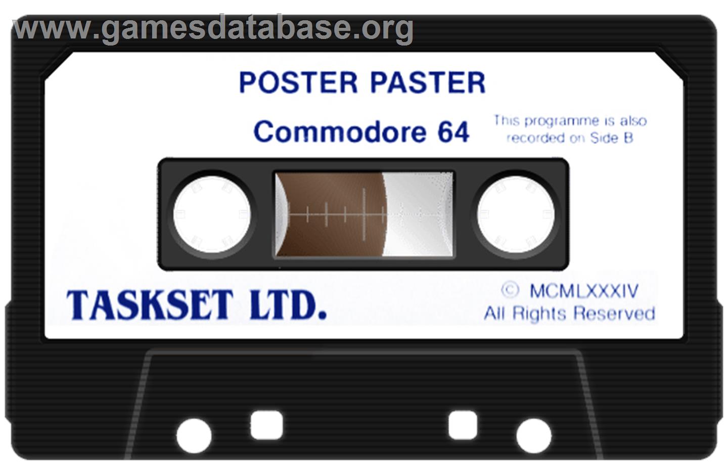 Poster Paster - Commodore 64 - Artwork - Cartridge