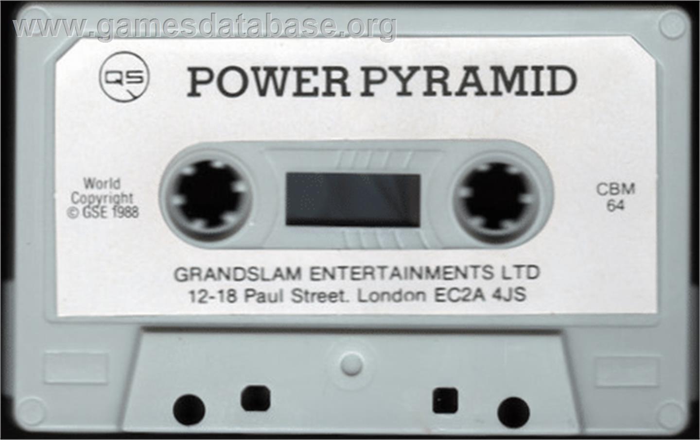 Power Pyramids - Commodore 64 - Artwork - Cartridge