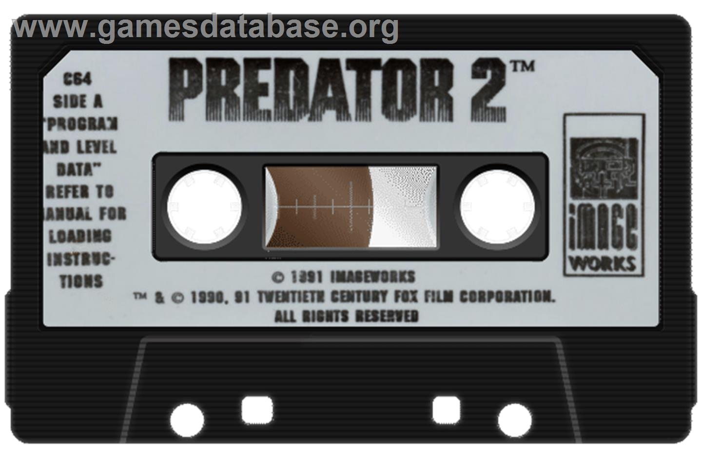 Predator 2 - Commodore 64 - Artwork - Cartridge