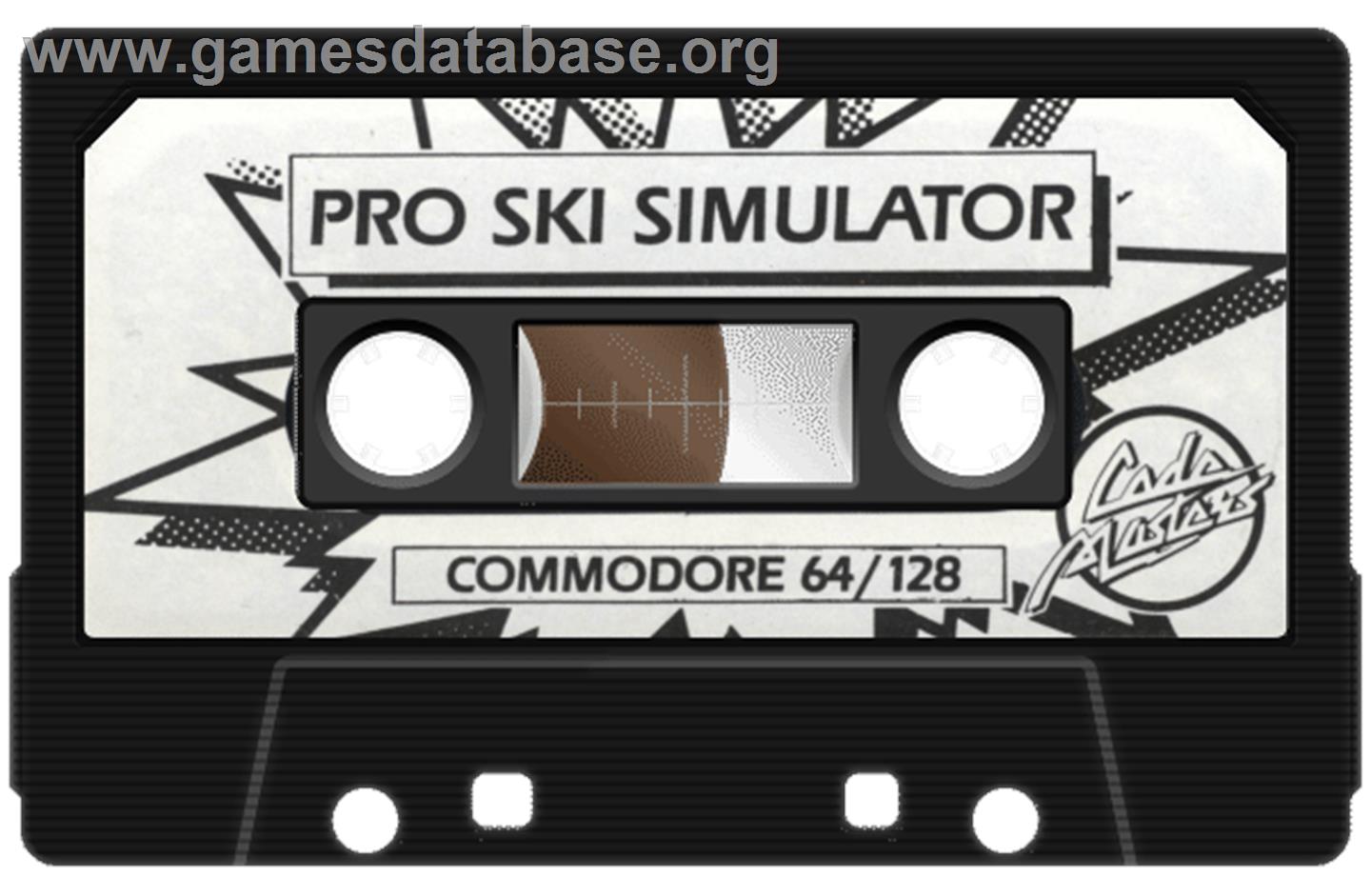 Professional Ski Simulator - Commodore 64 - Artwork - Cartridge