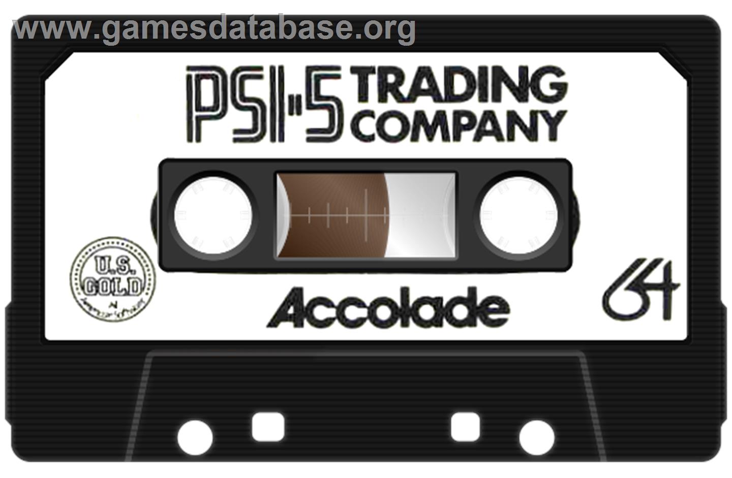 Psi-5 Trading Company - Commodore 64 - Artwork - Cartridge