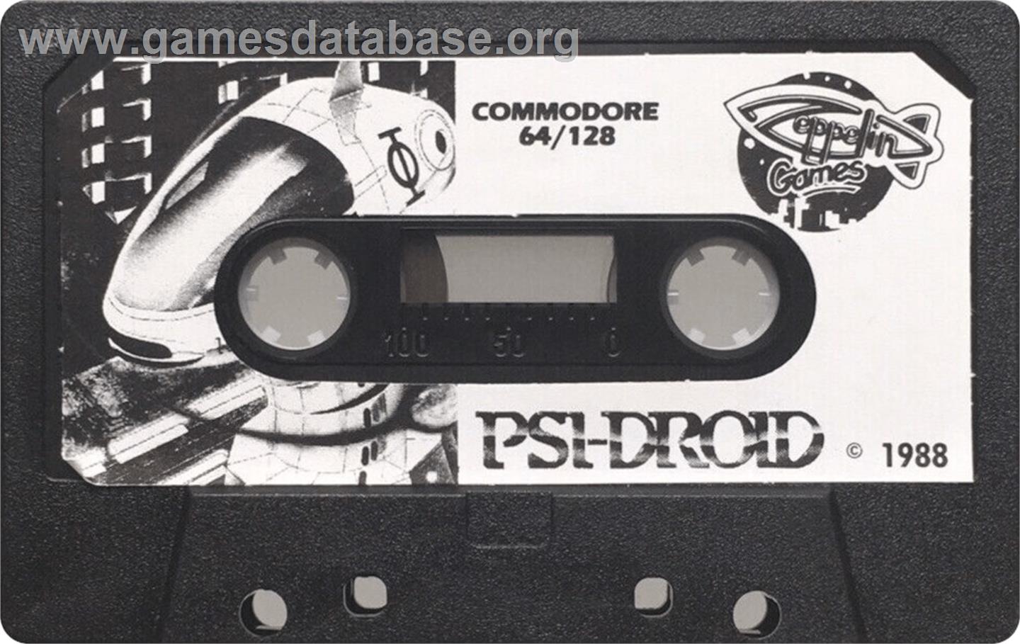 Psi-droid - Commodore 64 - Artwork - Cartridge
