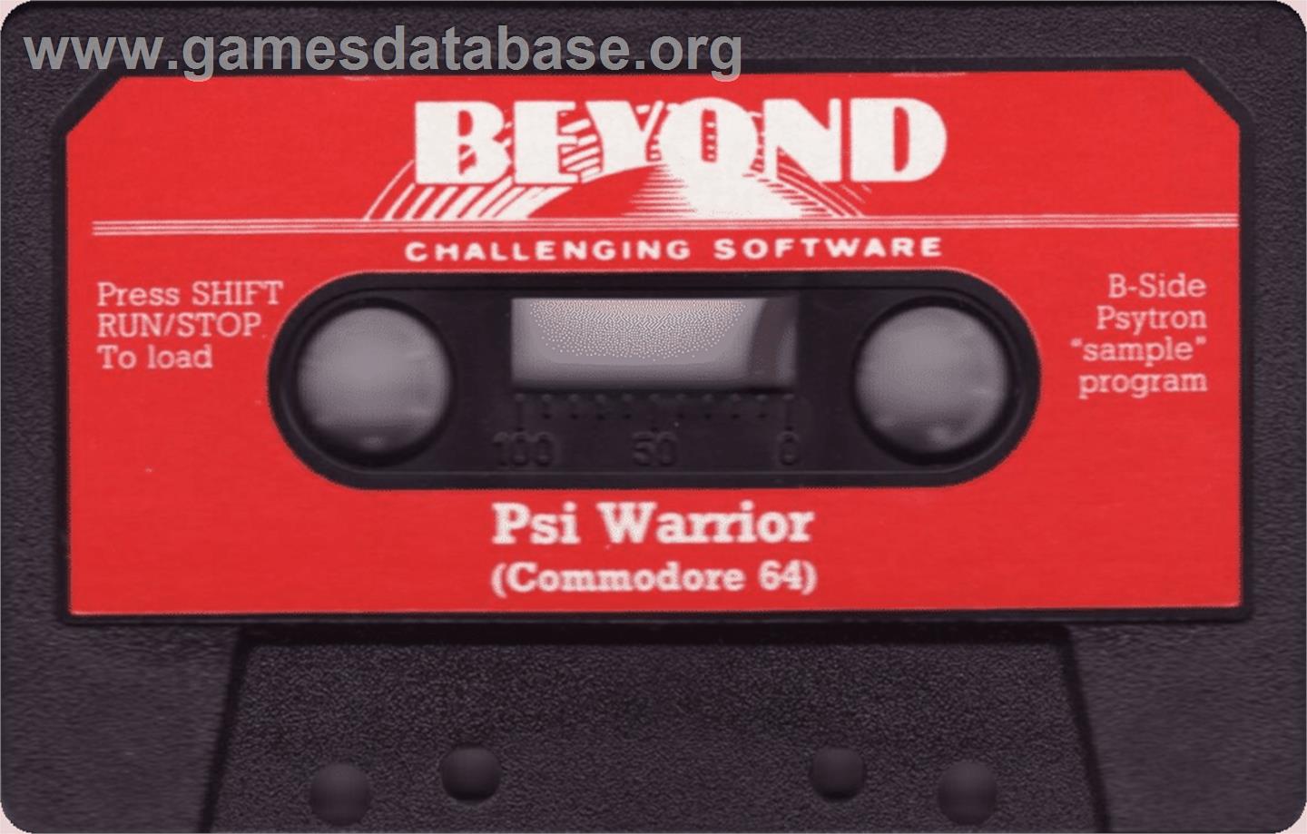 Psi Warrior - Commodore 64 - Artwork - Cartridge