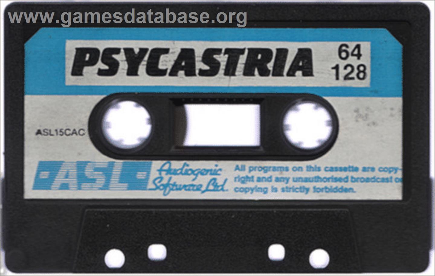 Psycastria - Commodore 64 - Artwork - Cartridge