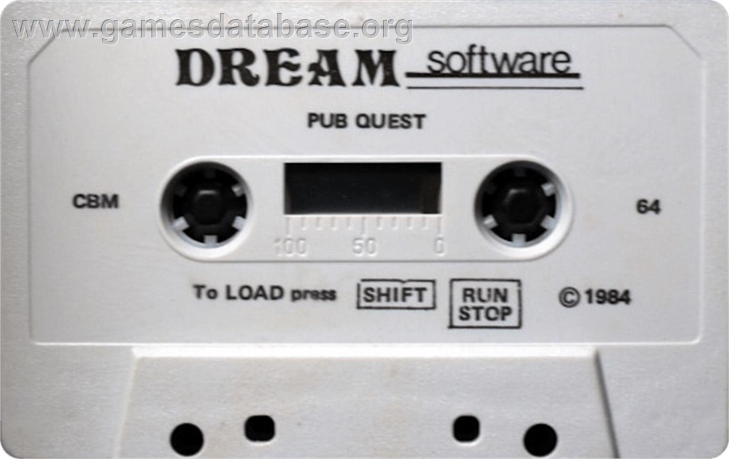 Pub Quest - Commodore 64 - Artwork - Cartridge