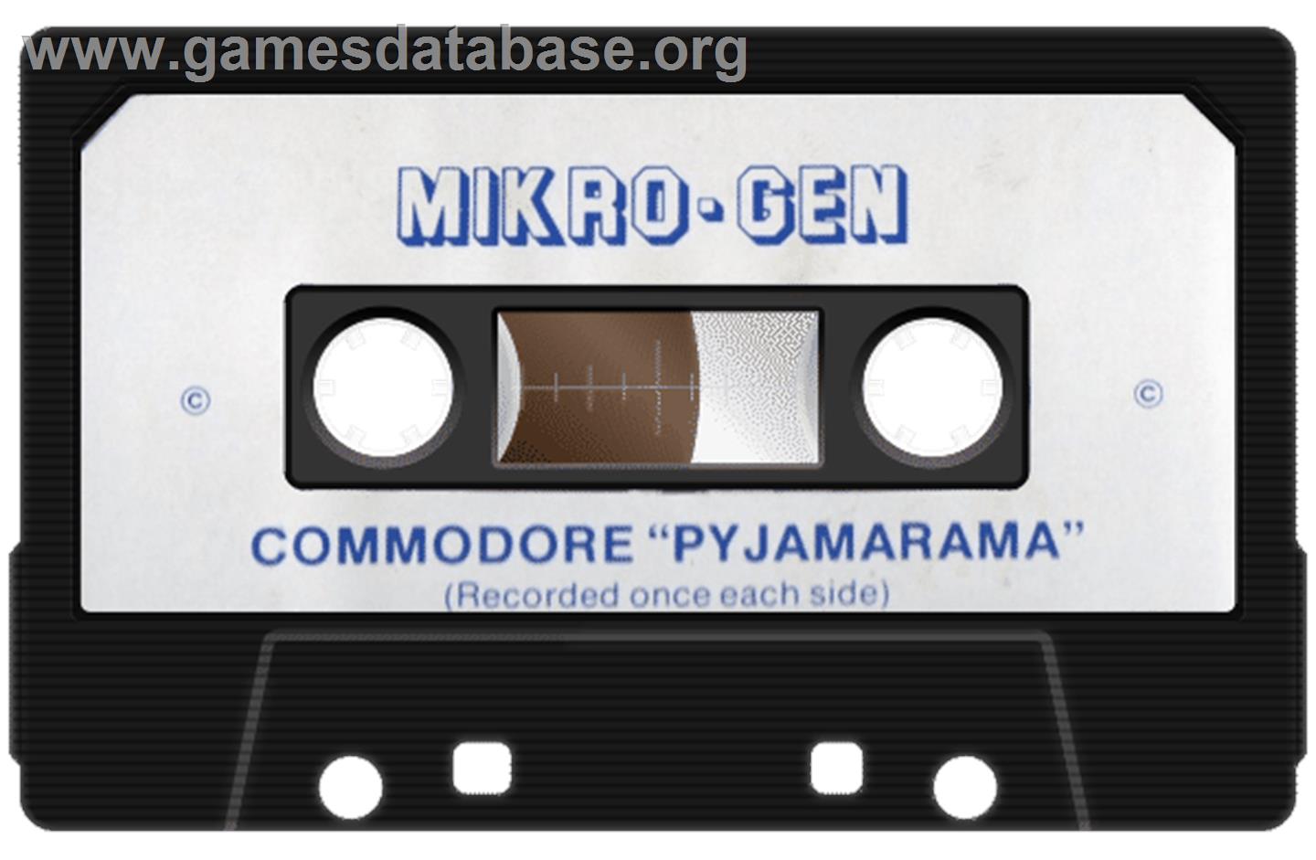 Pyjamarama - Commodore 64 - Artwork - Cartridge