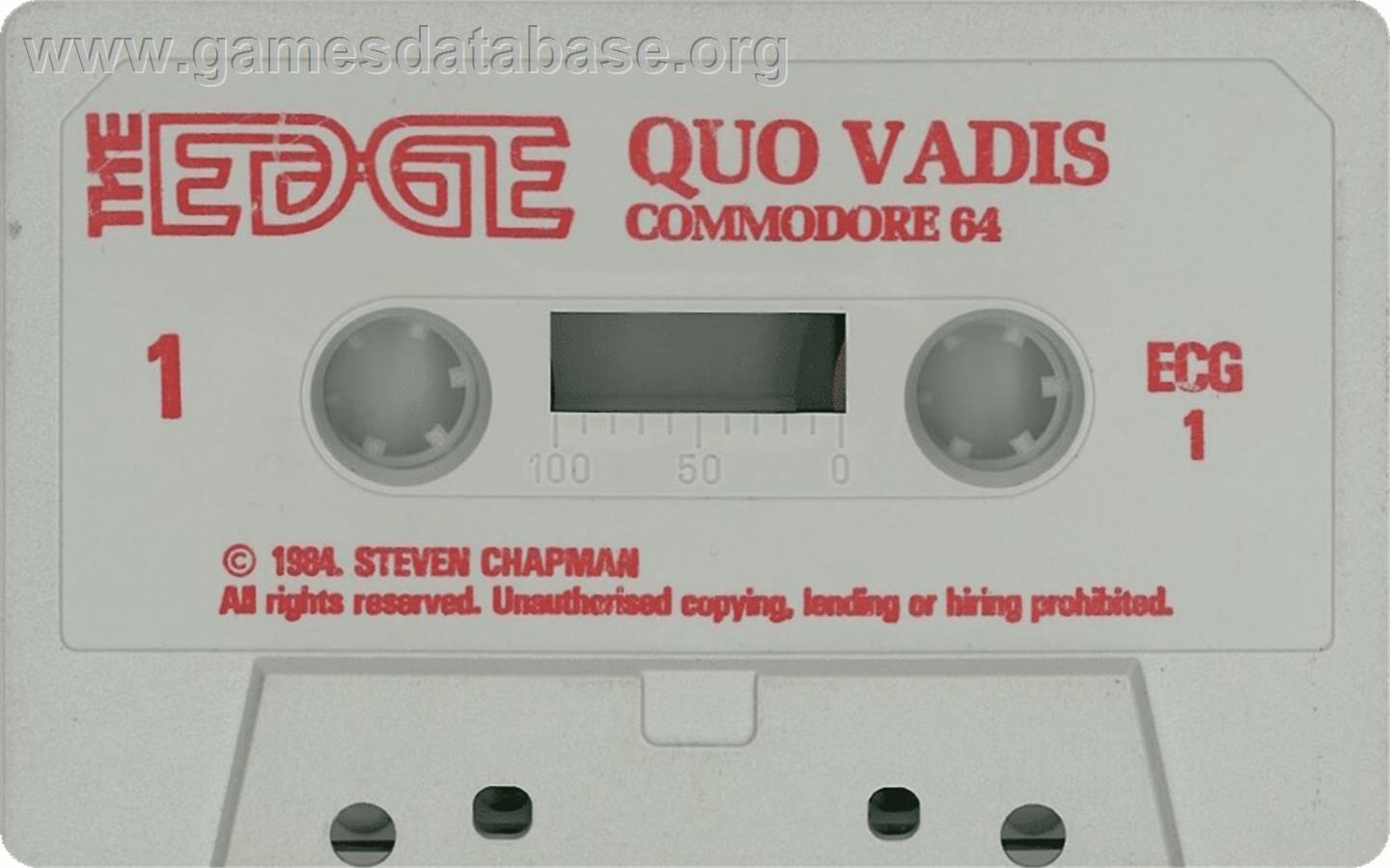 Quo Vadis - Commodore 64 - Artwork - Cartridge