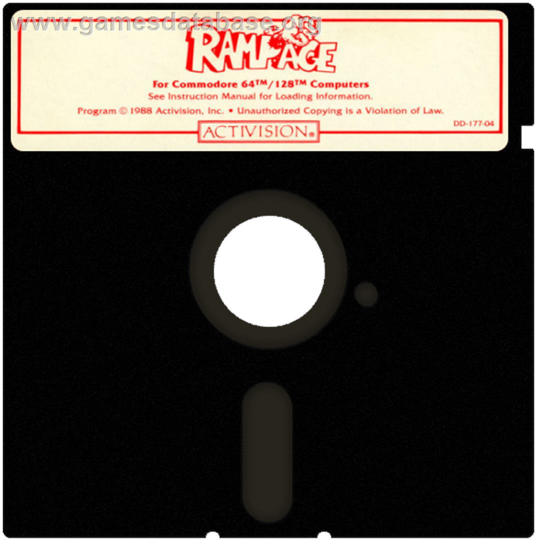 Rampage (Archons 1n2) - Commodore 64 - Artwork - Cartridge