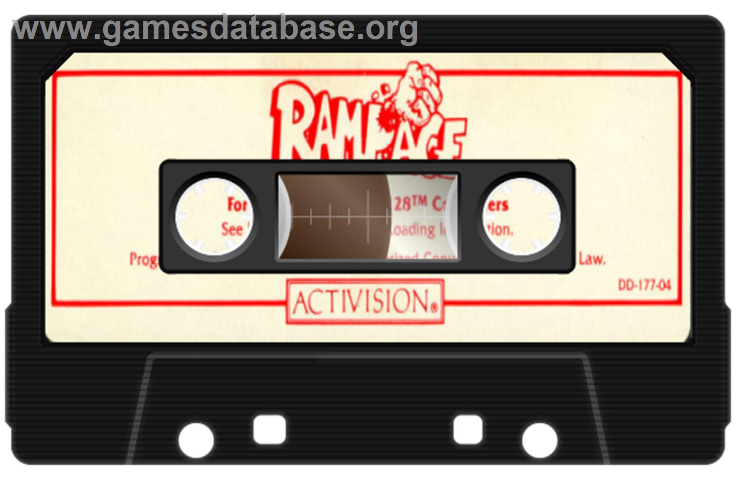 Rampage - Commodore 64 - Artwork - Cartridge