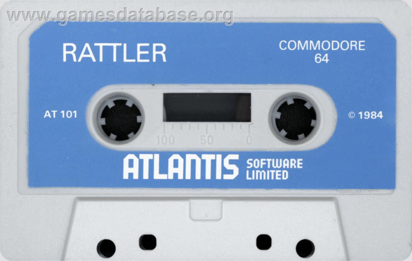Rattler - Commodore 64 - Artwork - Cartridge