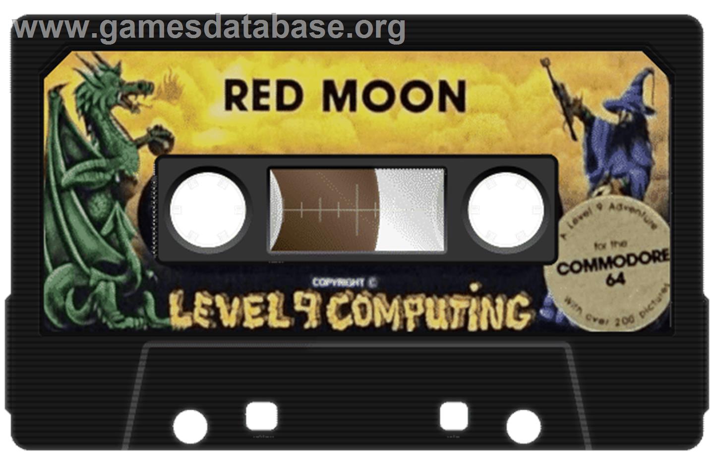 Red Moon - Commodore 64 - Artwork - Cartridge