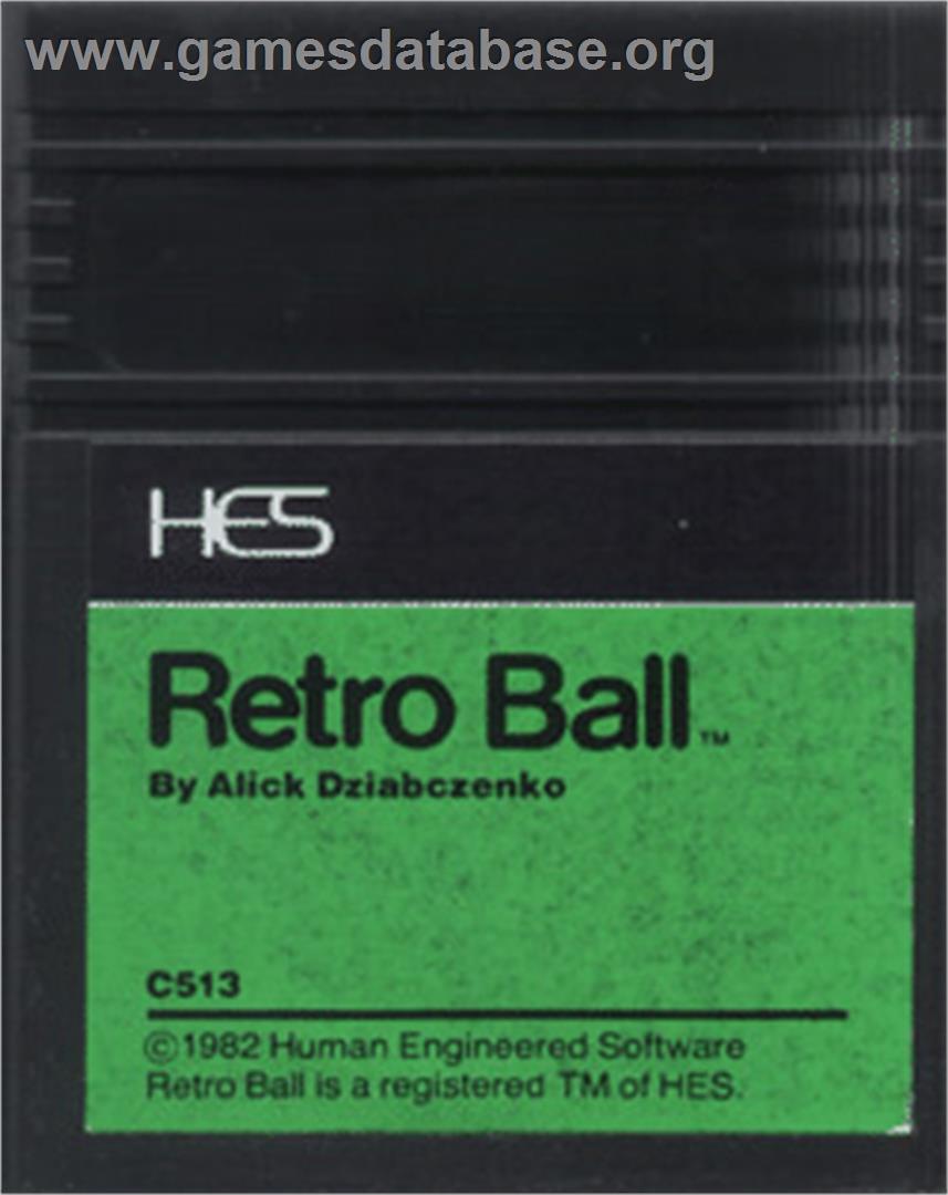 Retro Ball - Hyper Ball - Commodore 64 - Artwork - Cartridge