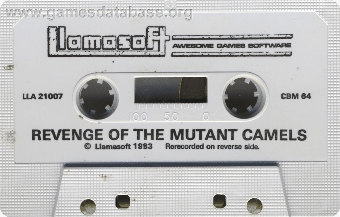 Revenge of the Mutant Camels - Commodore 64 - Artwork - Cartridge