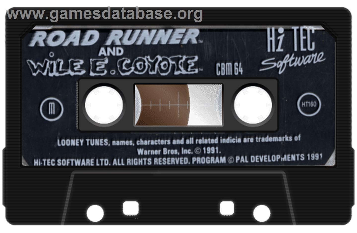 Road Runner and Wile E. Coyote - Commodore 64 - Artwork - Cartridge