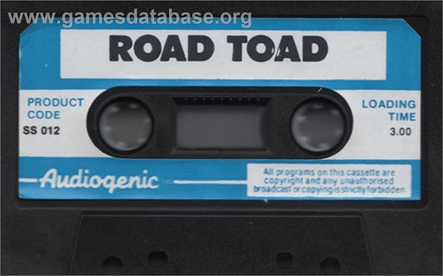 Road Toad - Commodore 64 - Artwork - Cartridge