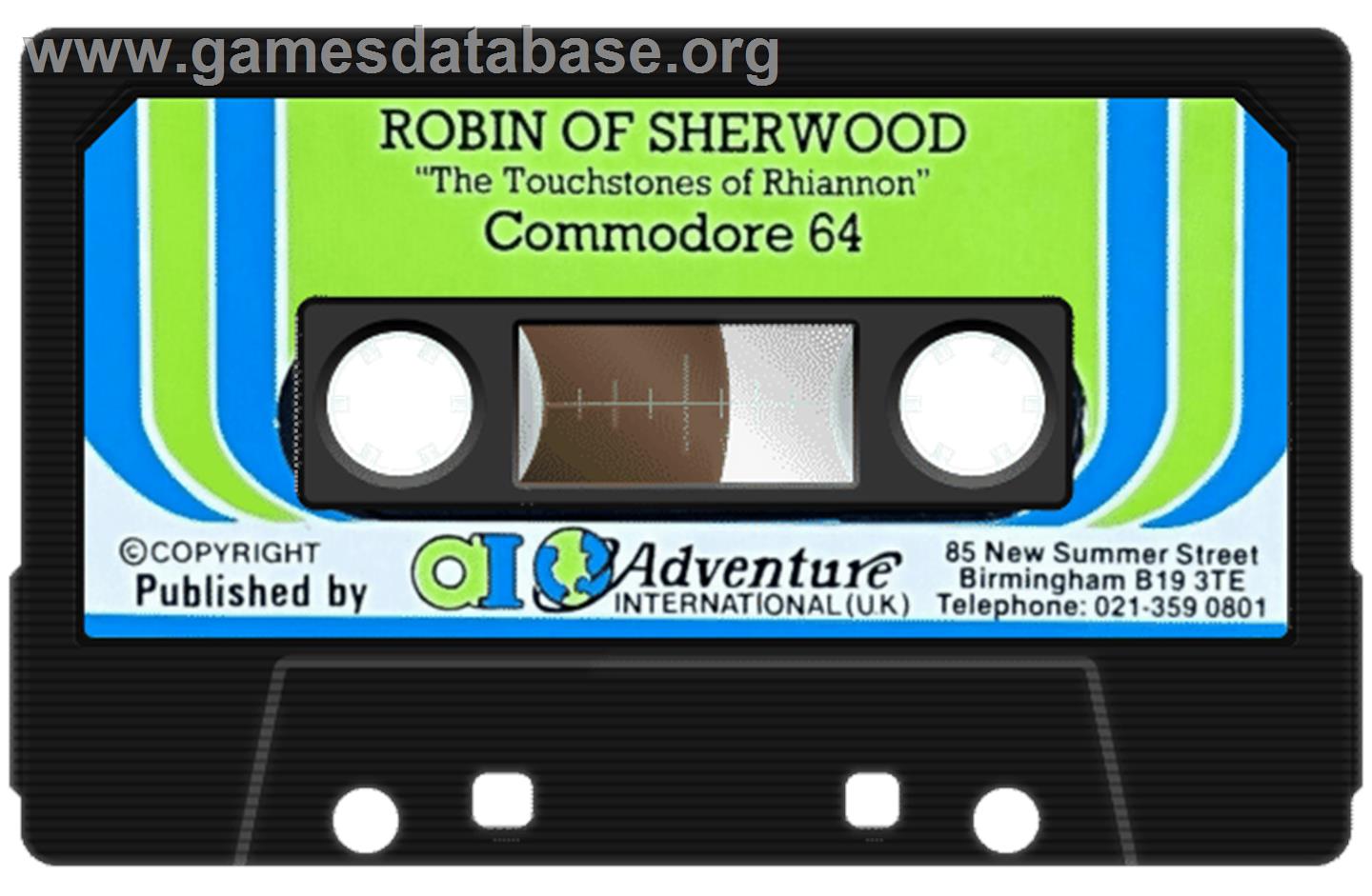 Robin of Sherwood: The Touchstones of Rhiannon - Commodore 64 - Artwork - Cartridge