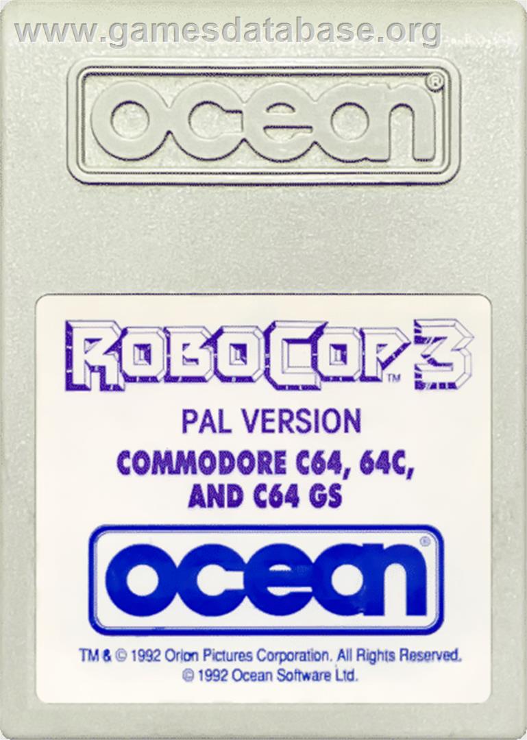 RoboCop 3 - Commodore 64 - Artwork - Cartridge