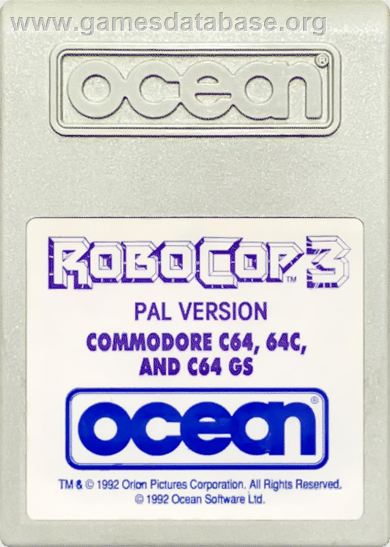 Robocop 3 - Commodore 64 - Artwork - Cartridge