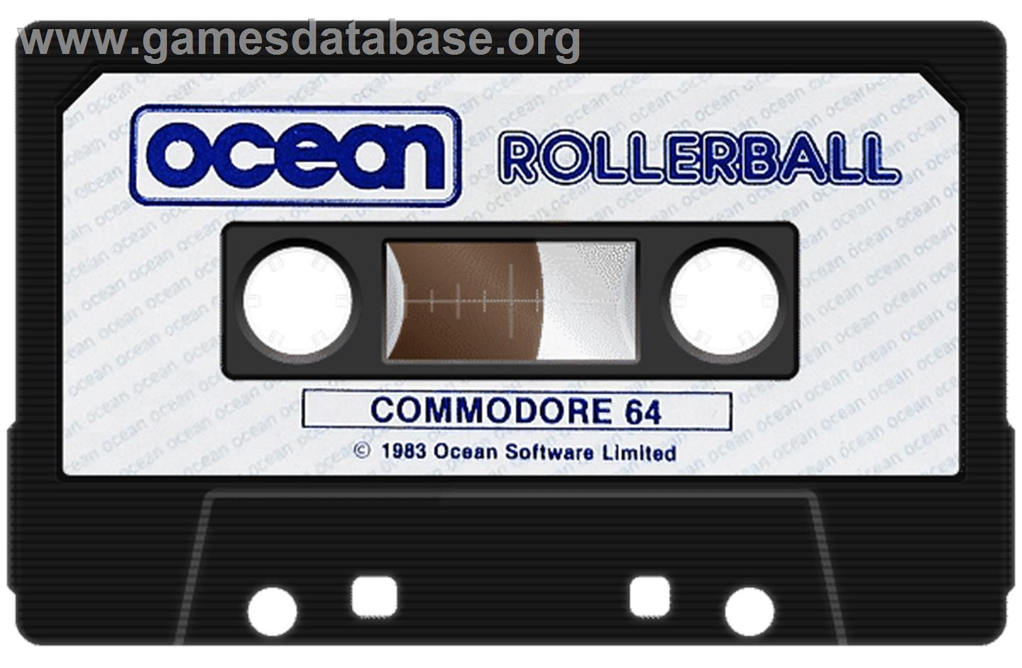 Rollerball (Ocean) - Commodore 64 - Artwork - Cartridge
