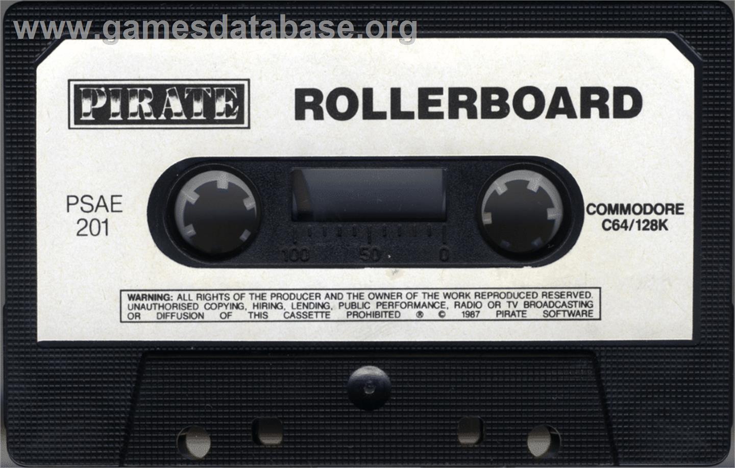 Rollerboard - Commodore 64 - Artwork - Cartridge