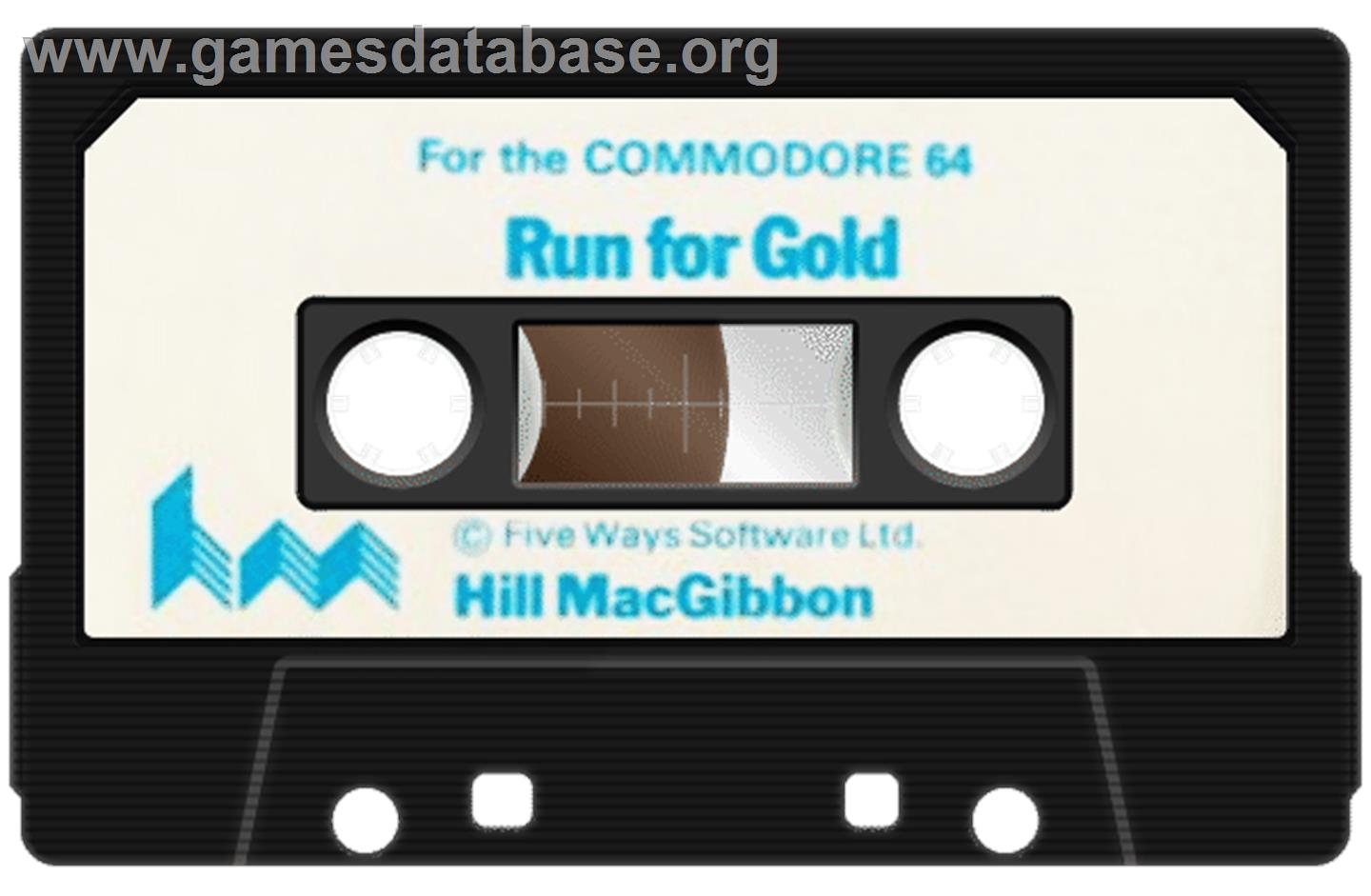 Run For Gold - Commodore 64 - Artwork - Cartridge