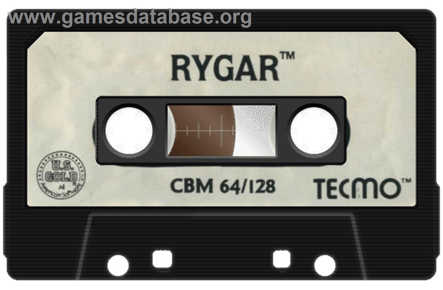 Rygar - Commodore 64 - Artwork - Cartridge