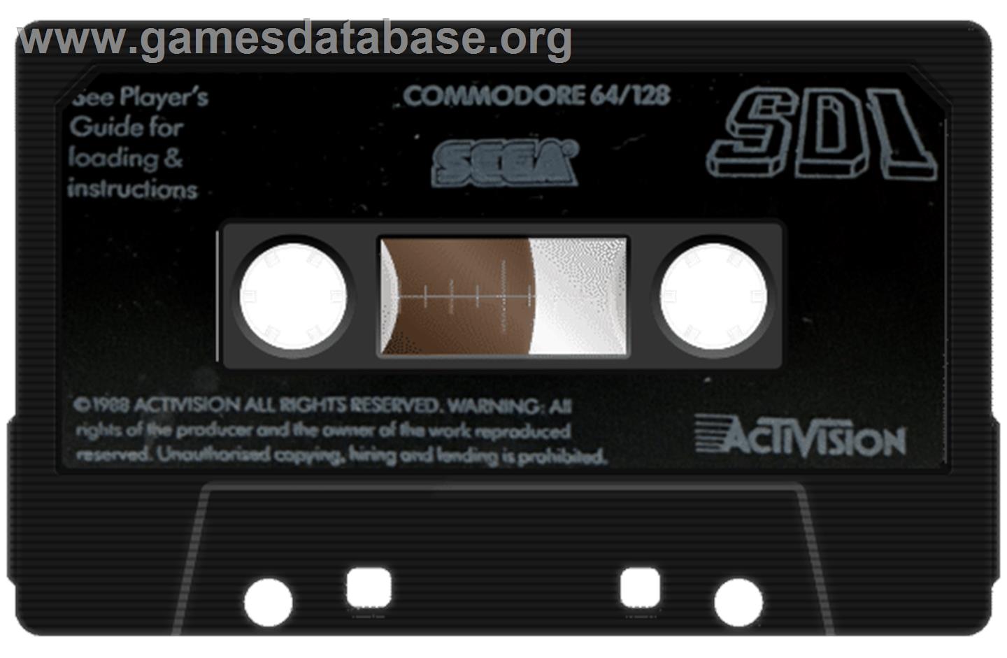 S.D.I. - Commodore 64 - Artwork - Cartridge