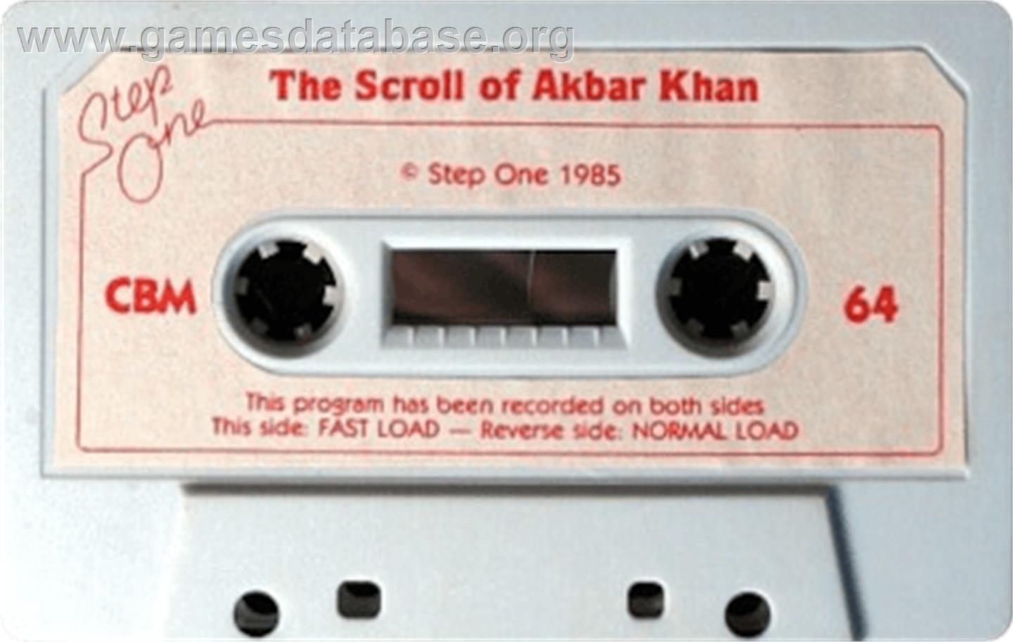 Scroll Of Akbar Khan, The - Commodore 64 - Artwork - Cartridge