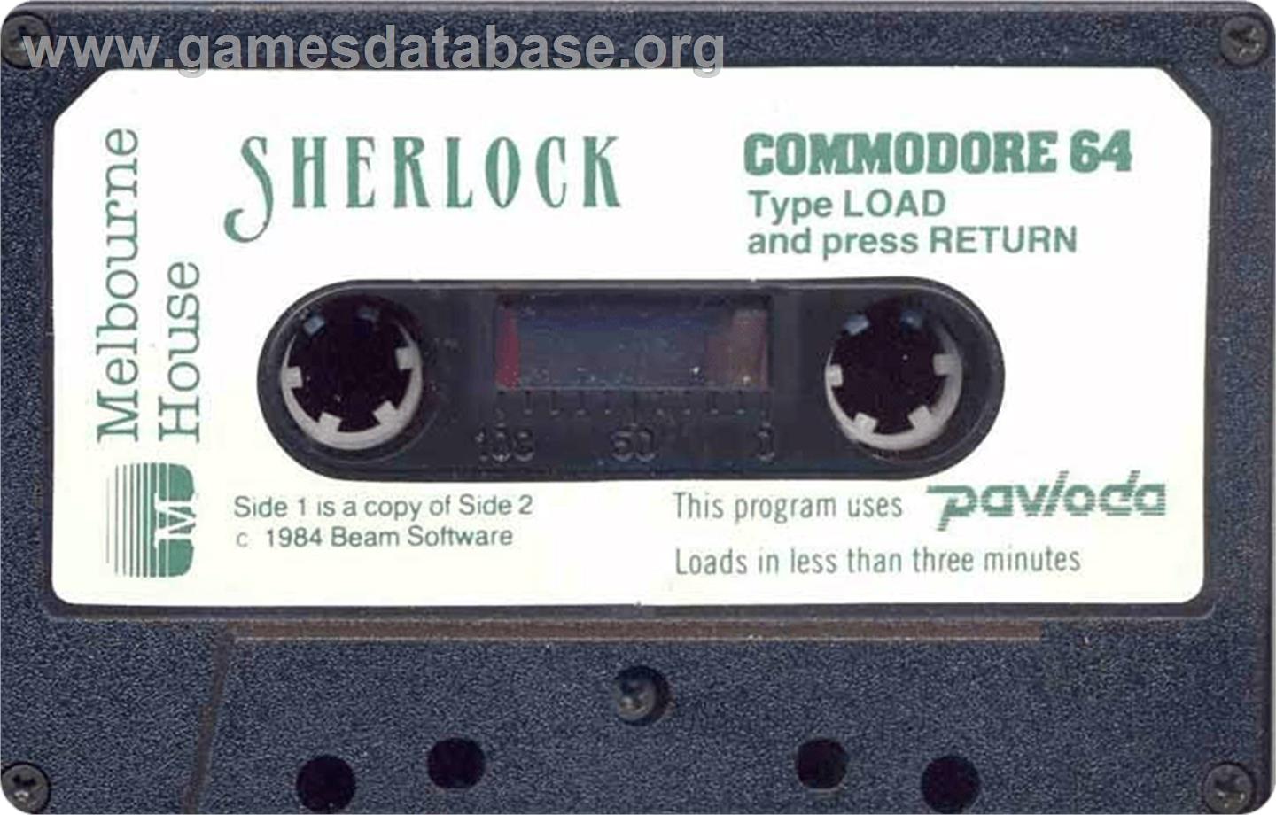 Sherlock: The Riddle of the Crown Jewels - Commodore 64 - Artwork - Cartridge