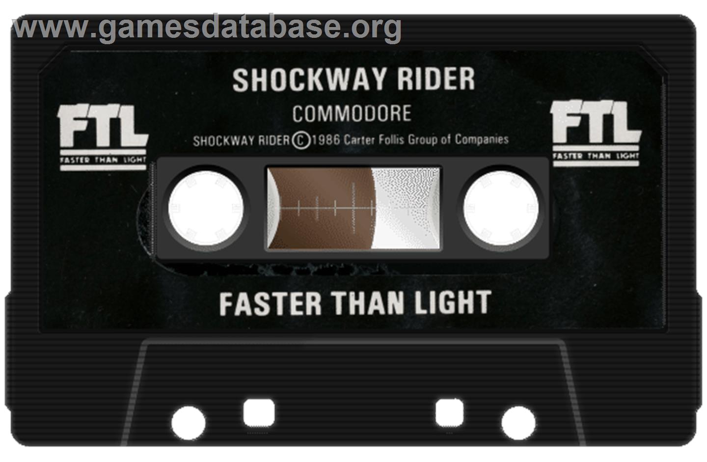 Shockway Rider - Commodore 64 - Artwork - Cartridge