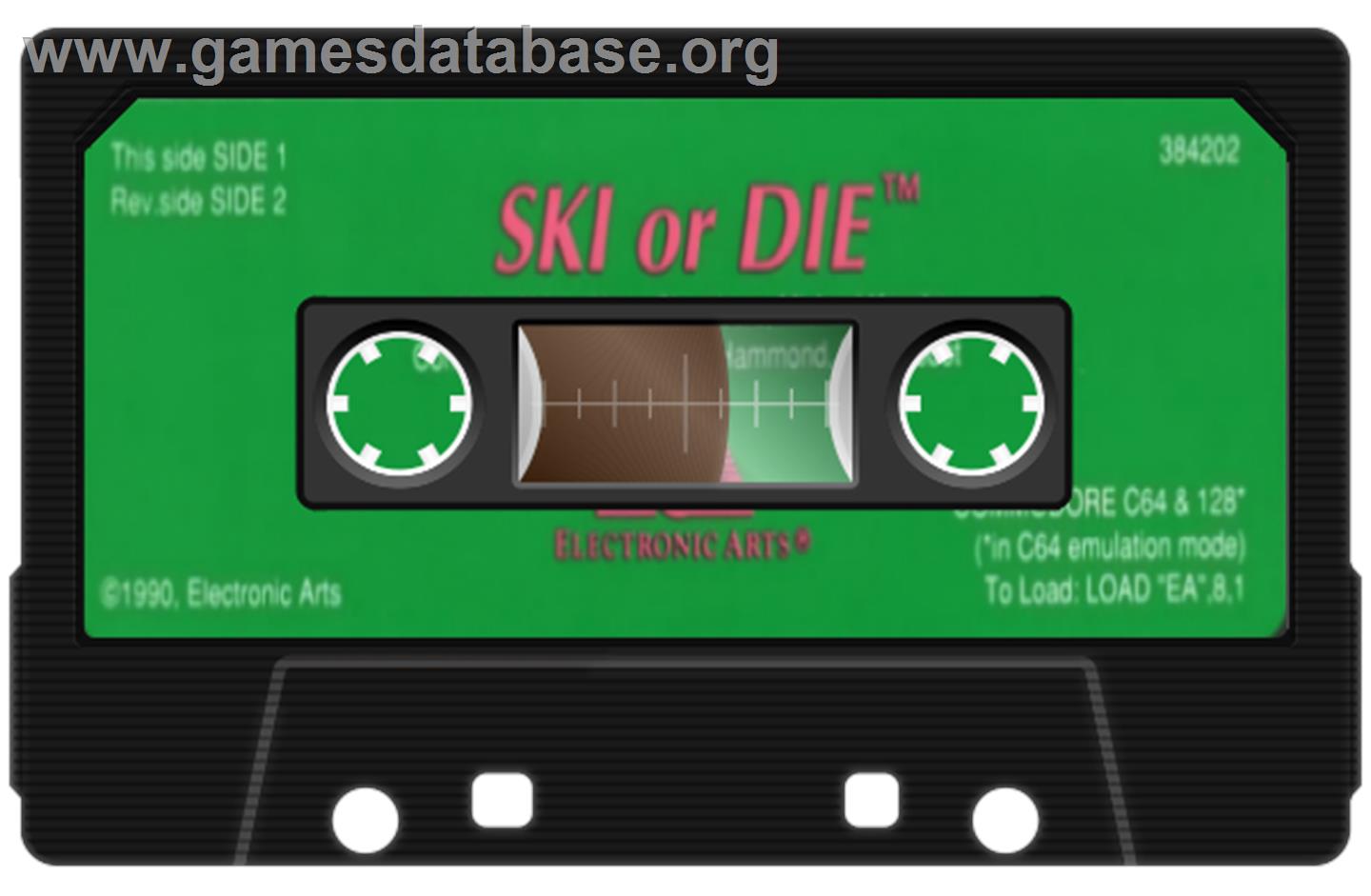 Ski or Die - Commodore 64 - Artwork - Cartridge