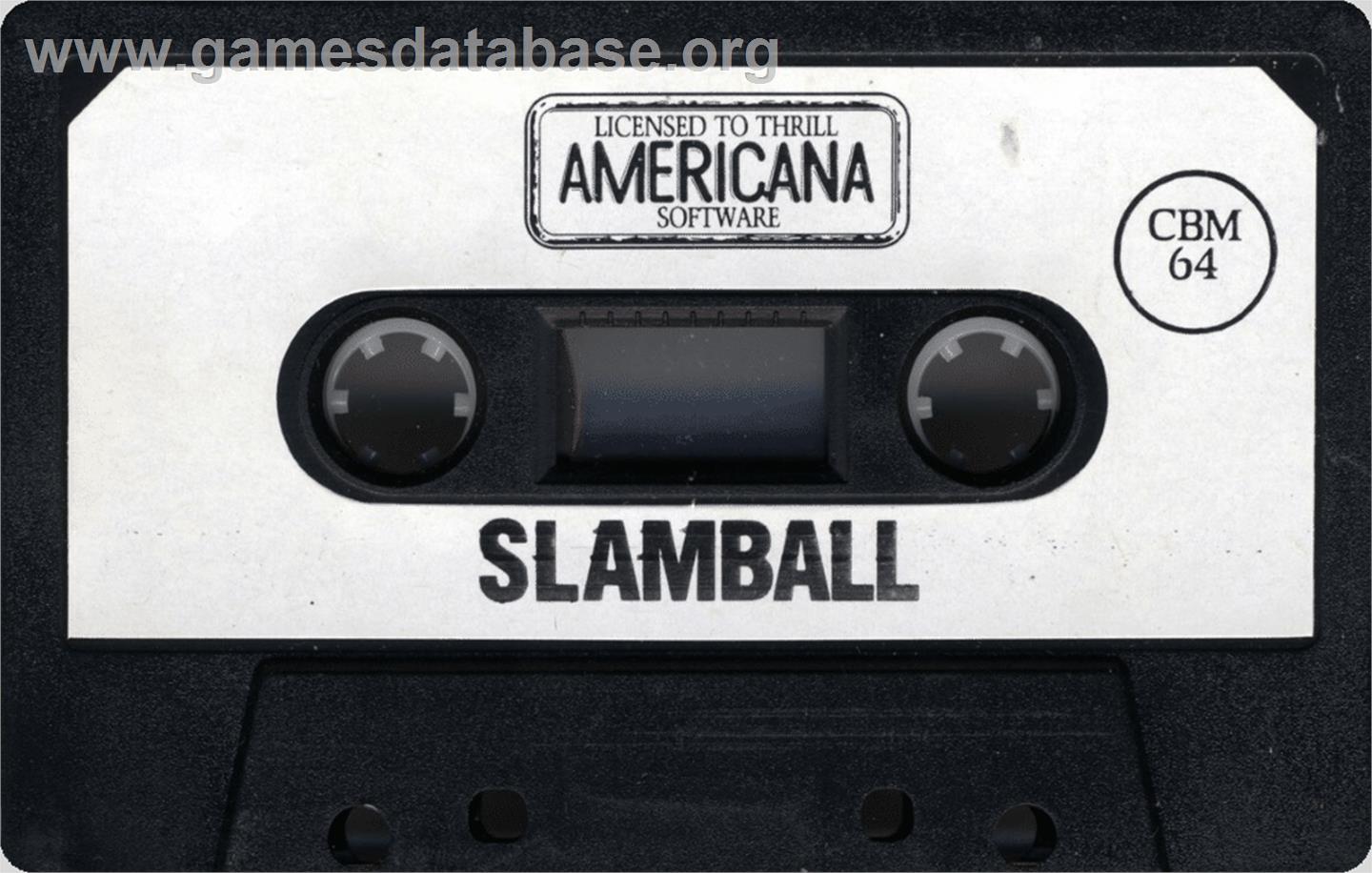 Slamball - Commodore 64 - Artwork - Cartridge
