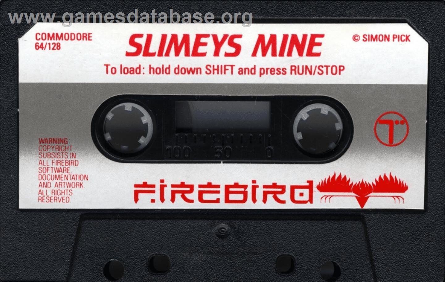 Slimey's Mine - Commodore 64 - Artwork - Cartridge
