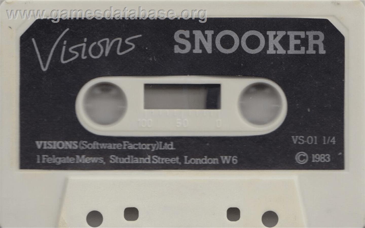 Snooker (Gremlin) - Commodore 64 - Artwork - Cartridge