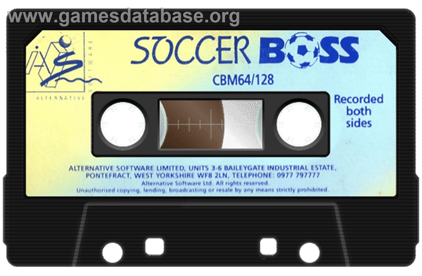 Soccer Boss - Commodore 64 - Artwork - Cartridge