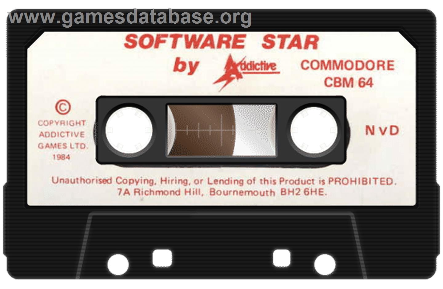 Software Star - Commodore 64 - Artwork - Cartridge