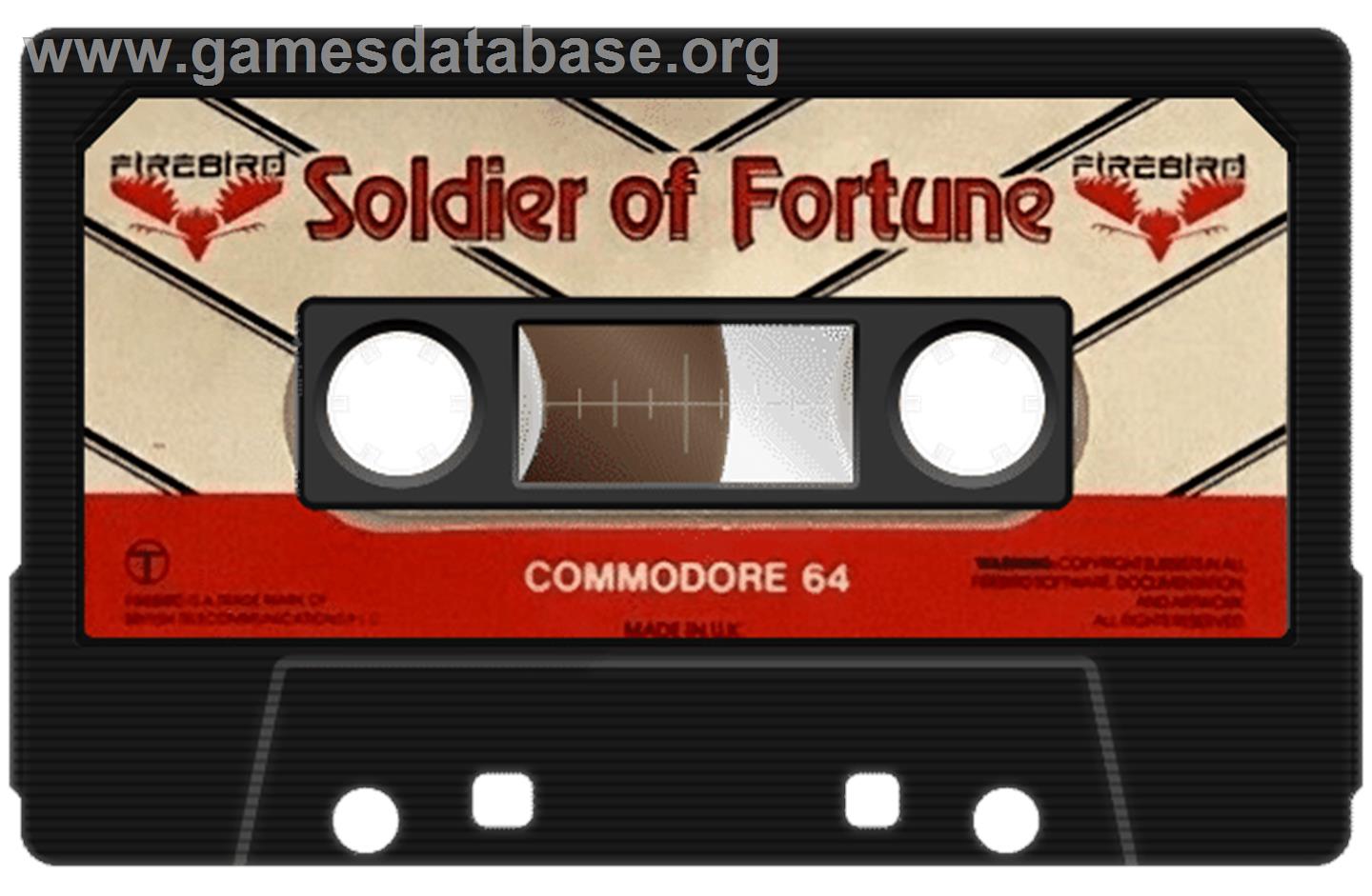 Soldier Of Fortune (Firebird) - Commodore 64 - Artwork - Cartridge