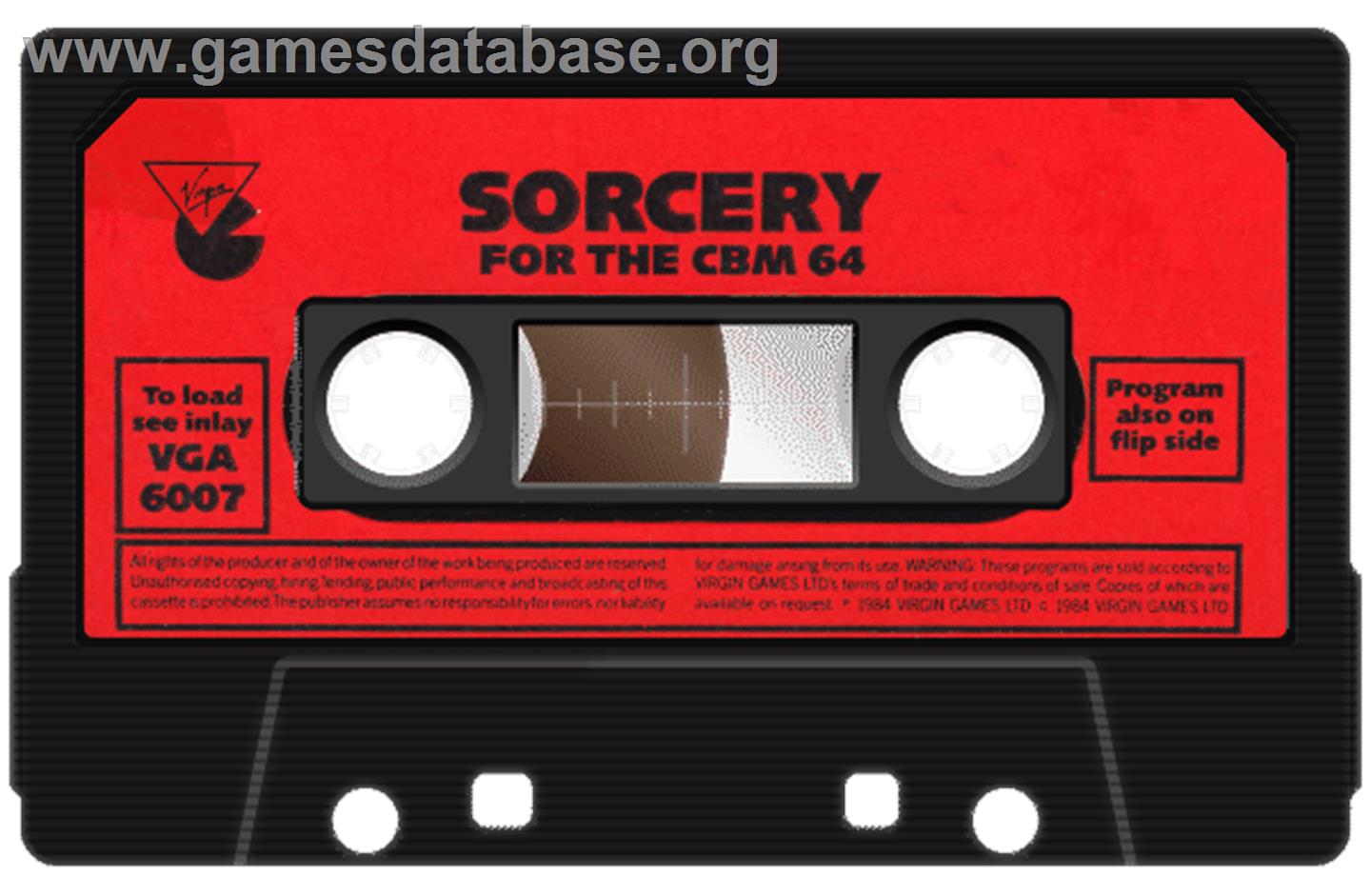 Sorcery - Commodore 64 - Artwork - Cartridge