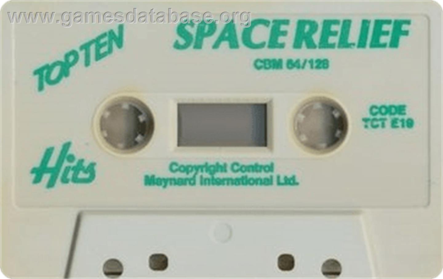 Space Relief - Commodore 64 - Artwork - Cartridge