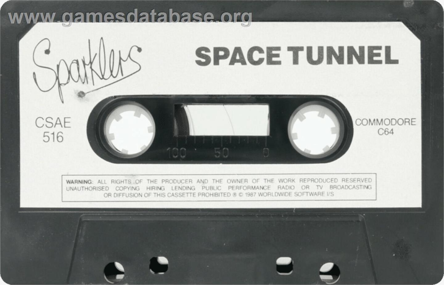 Space Tunnel - Commodore 64 - Artwork - Cartridge