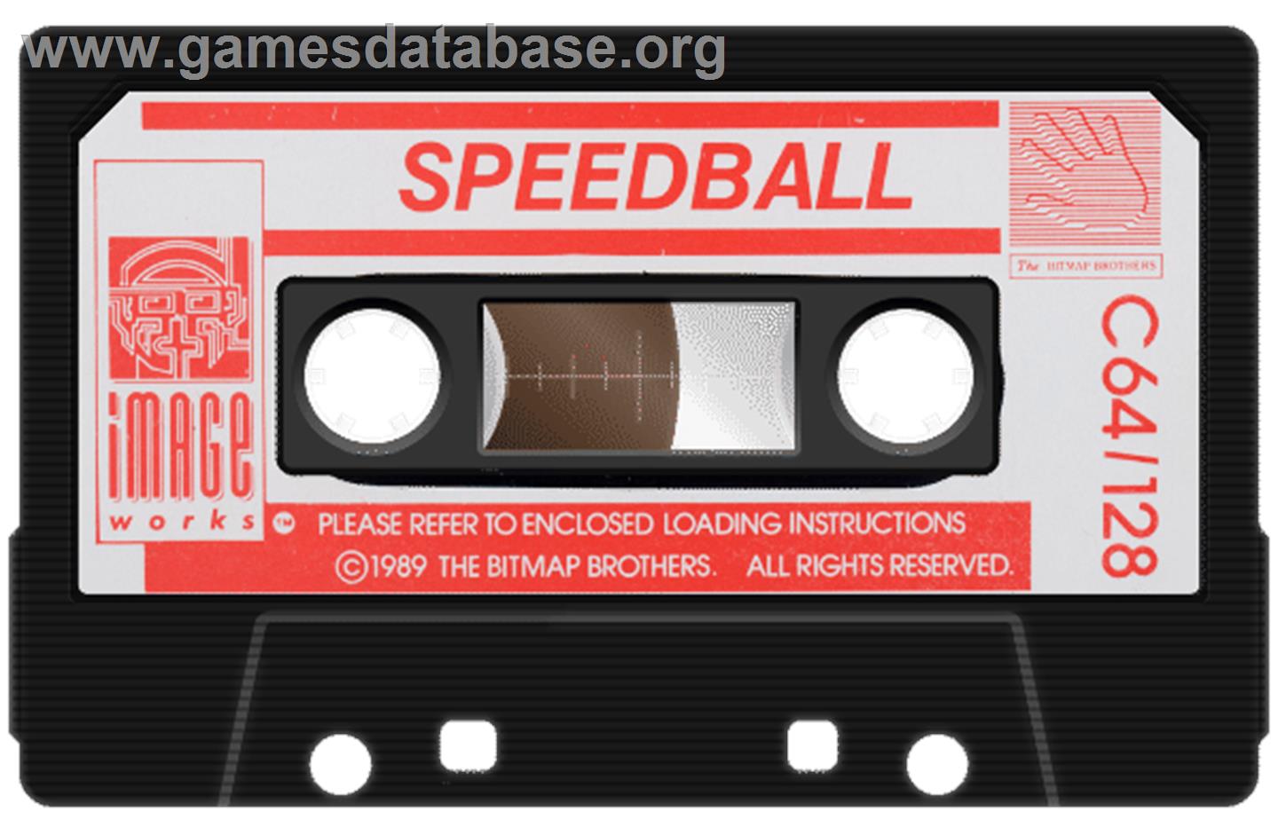 Speedball - Commodore 64 - Artwork - Cartridge