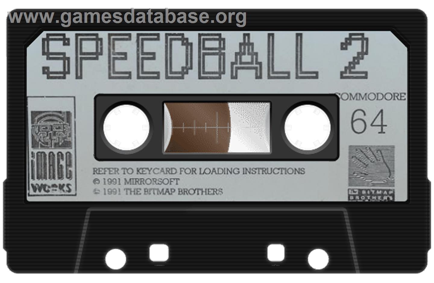 Speedball 2: Brutal Deluxe - Commodore 64 - Artwork - Cartridge