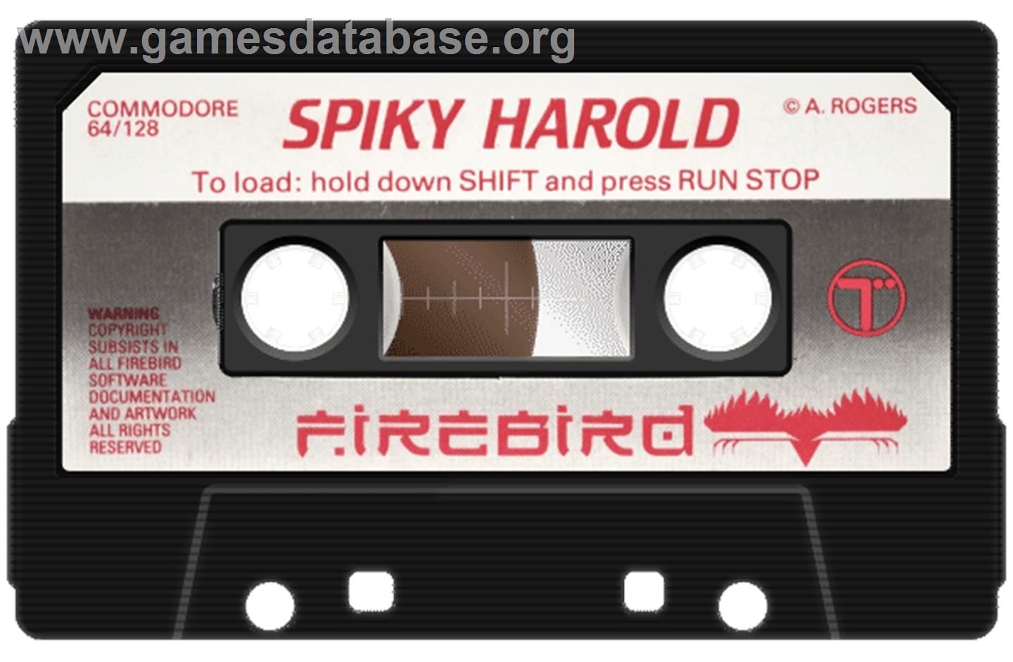 Spiky Harold - Commodore 64 - Artwork - Cartridge